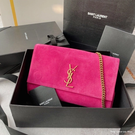 Tony Luxuries SUEDE SMOOTH REVERSIBLE AND IN YSL KATE MEDIUM LEATHER 0723